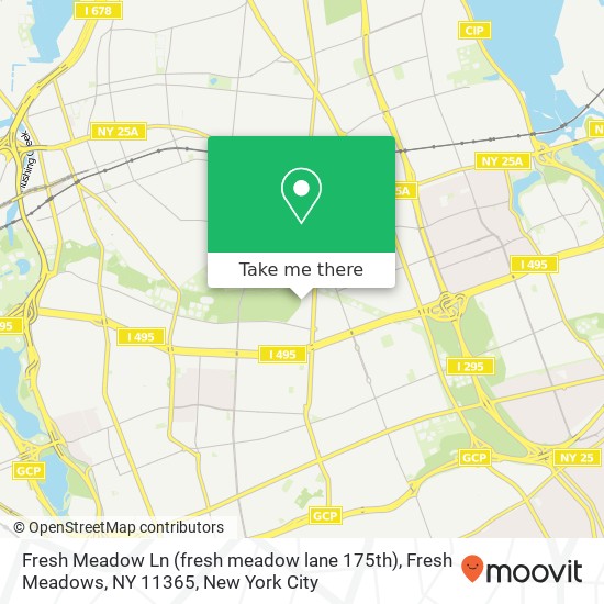 Fresh Meadow Ln (fresh meadow lane 175th), Fresh Meadows, NY 11365 map