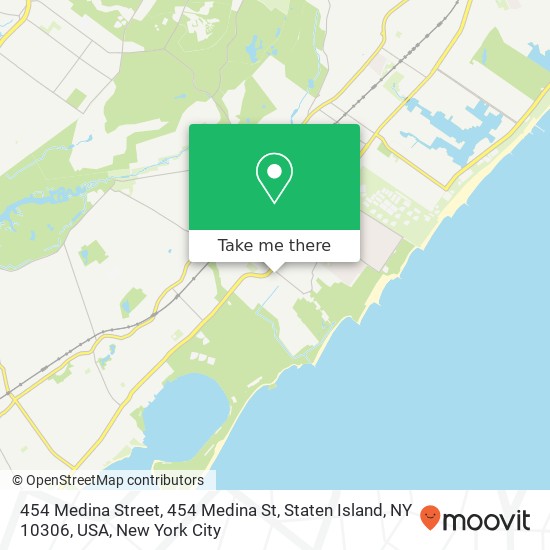 454 Medina Street, 454 Medina St, Staten Island, NY 10306, USA map