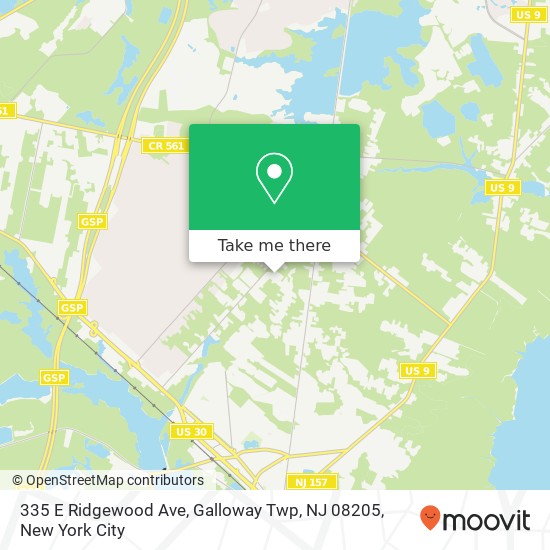 335 E Ridgewood Ave, Galloway Twp, NJ 08205 map