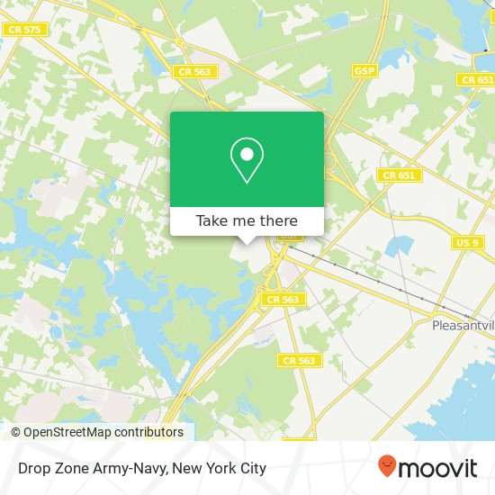 Drop Zone Army-Navy map