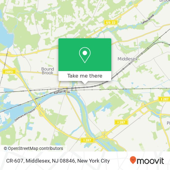 CR-607, Middlesex, NJ 08846 map