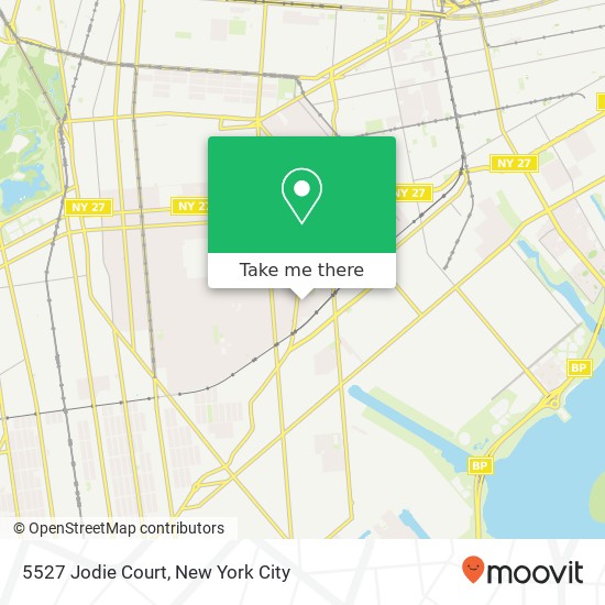 Mapa de 5527 Jodie Court, 5527 Jodie Ct, Brooklyn, NY 11203, USA