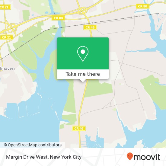 Margin Drive West map