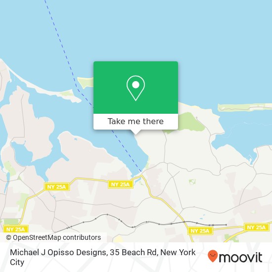 Mapa de Michael J Opisso Designs, 35 Beach Rd