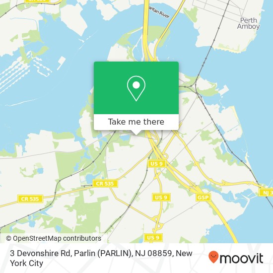 3 Devonshire Rd, Parlin (PARLIN), NJ 08859 map