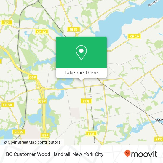 Mapa de BC Customer Wood Handrail