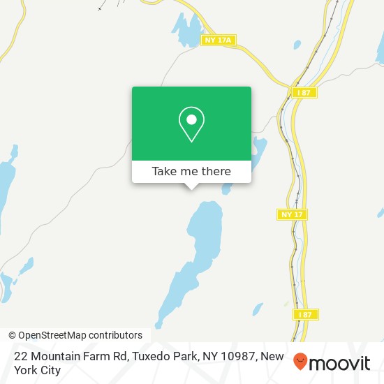 22 Mountain Farm Rd, Tuxedo Park, NY 10987 map