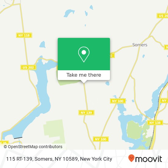 Mapa de 115 RT-139, Somers, NY 10589