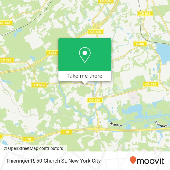 Mapa de Thieringer R, 50 Church St