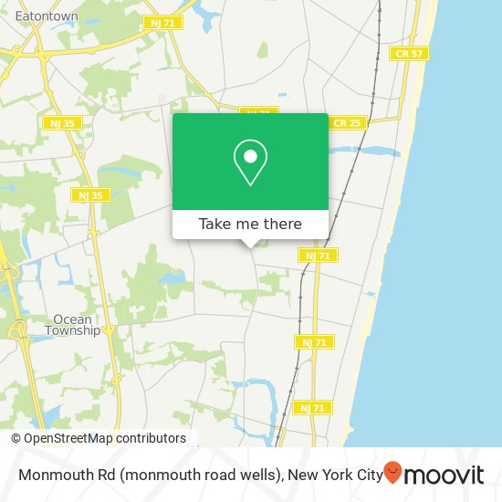 Mapa de Monmouth Rd (monmouth road wells), Oakhurst, NJ 07755