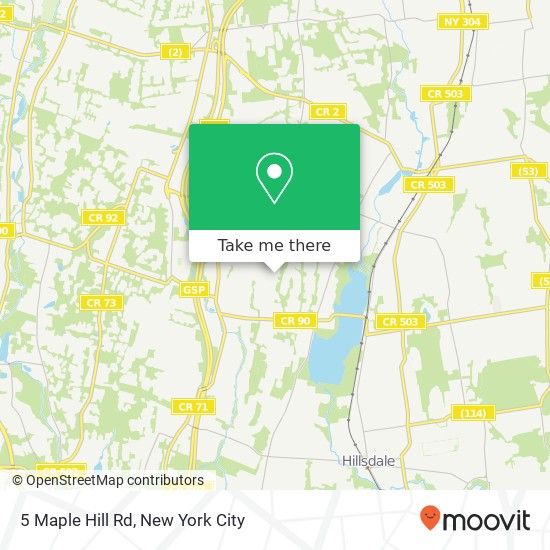 Mapa de 5 Maple Hill Rd, Woodcliff Lake, NJ 07677