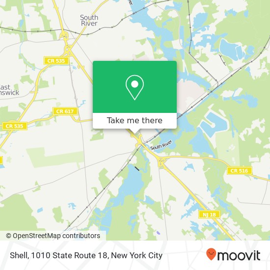 Mapa de Shell, 1010 State Route 18