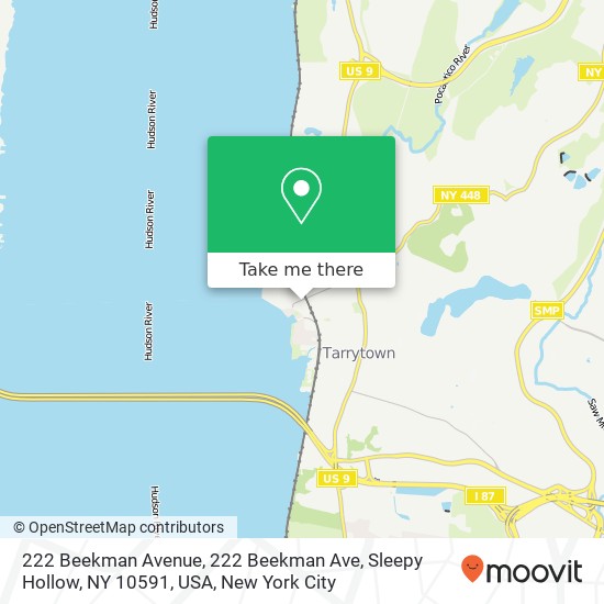 222 Beekman Avenue, 222 Beekman Ave, Sleepy Hollow, NY 10591, USA map