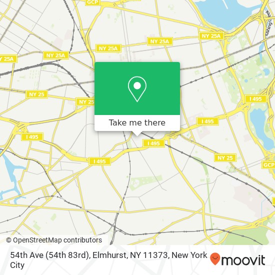 54th Ave (54th 83rd), Elmhurst, NY 11373 map