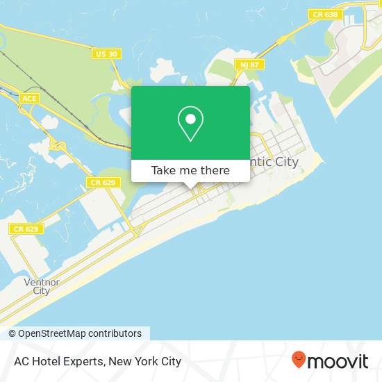 AC Hotel Experts map