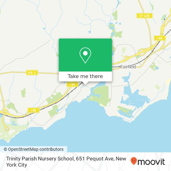 Mapa de Trinity Parish Nursery School, 651 Pequot Ave