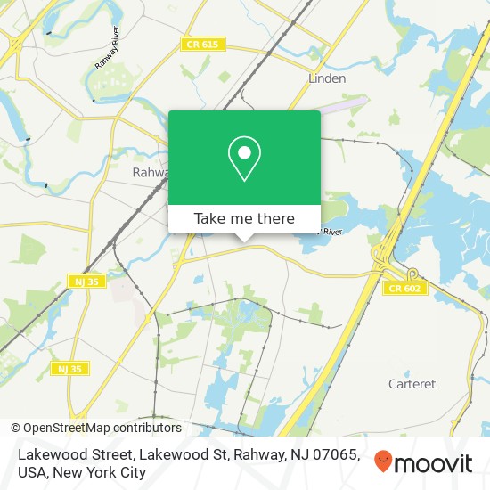 Lakewood Street, Lakewood St, Rahway, NJ 07065, USA map