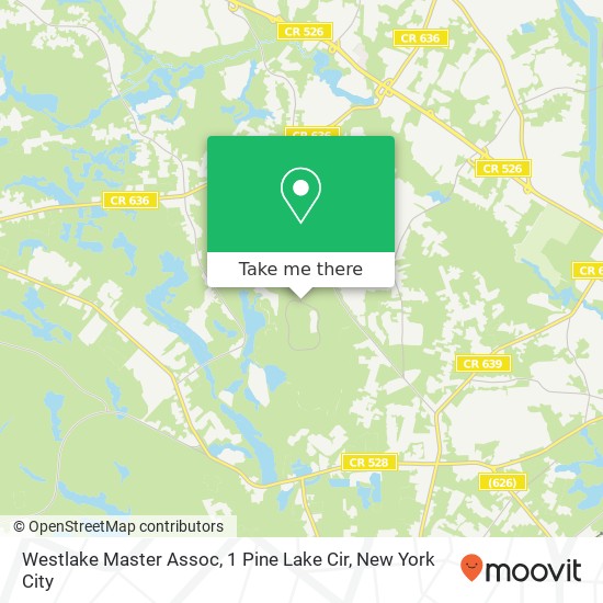 Mapa de Westlake Master Assoc, 1 Pine Lake Cir