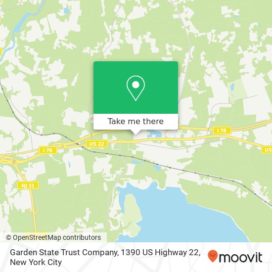 Garden State Trust Company, 1390 US Highway 22 map