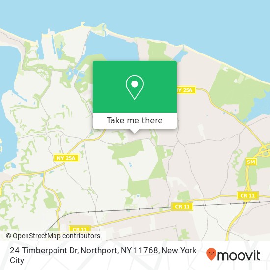 Mapa de 24 Timberpoint Dr, Northport, NY 11768