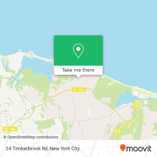 Mapa de 24 Timberbrook Rd, Northport, NY 11768