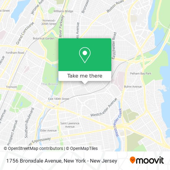 1756 Bronxdale Avenue map