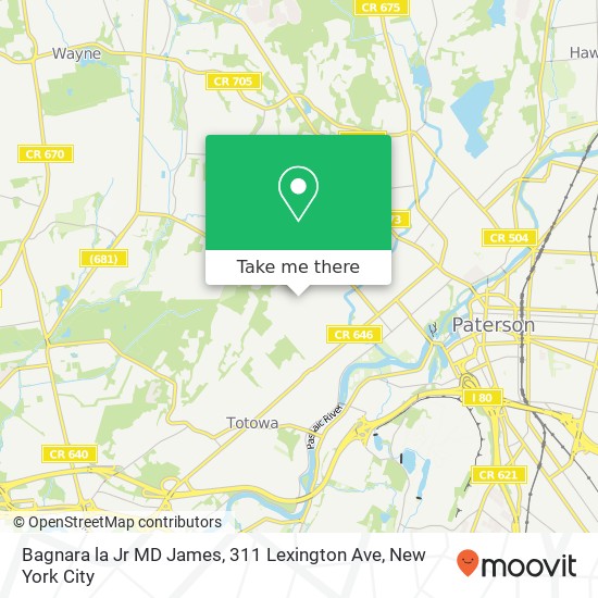 Mapa de Bagnara la Jr MD James, 311 Lexington Ave