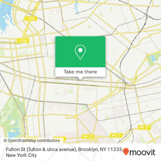 Fulton St (fulton & utica avenue), Brooklyn, NY 11233 map