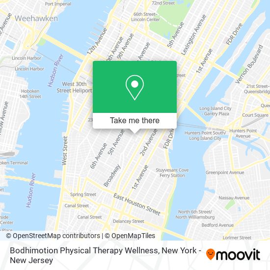 Mapa de Bodhimotion Physical Therapy Wellness