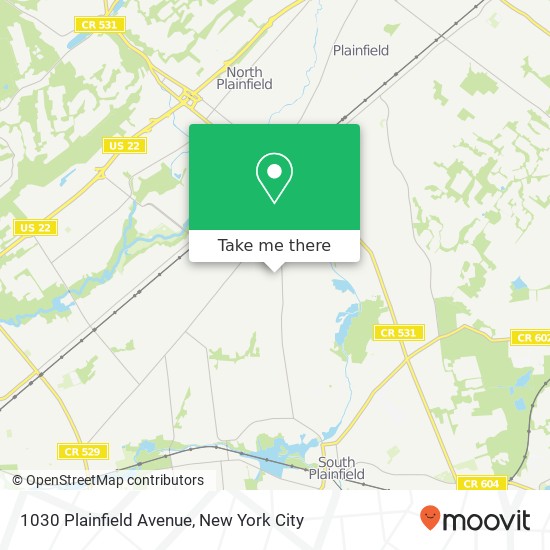 Mapa de 1030 Plainfield Avenue, 1030 Plainfield Ave, Plainfield, NJ 07060, USA