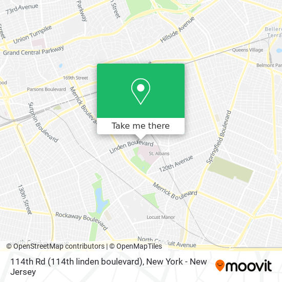 Mapa de 114th Rd (114th linden boulevard)