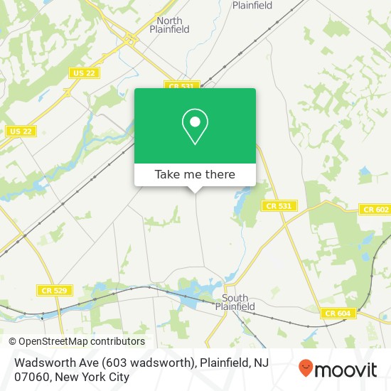 Wadsworth Ave (603 wadsworth), Plainfield, NJ 07060 map