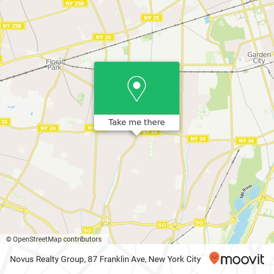 Novus Realty Group, 87 Franklin Ave map