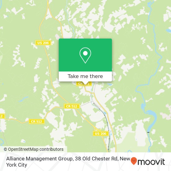 Alliance Management Group, 38 Old Chester Rd map