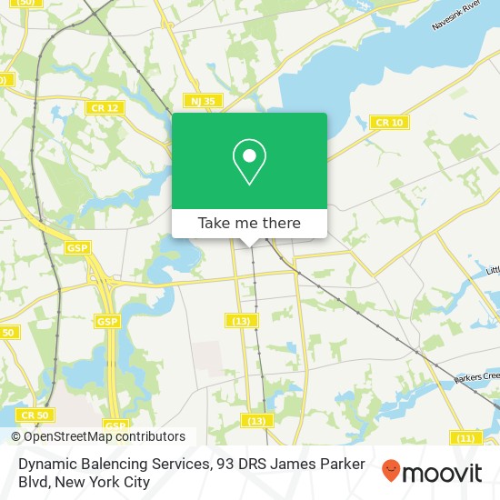 Mapa de Dynamic Balencing Services, 93 DRS James Parker Blvd