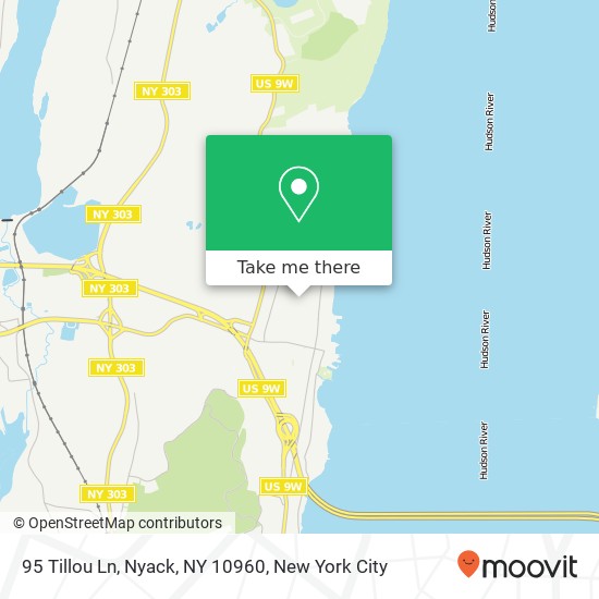 95 Tillou Ln, Nyack, NY 10960 map