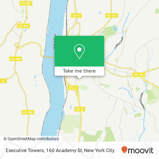 Mapa de Executive Towers, 160 Academy St