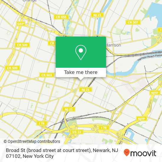 Broad St (broad street at court street), Newark, NJ 07102 map