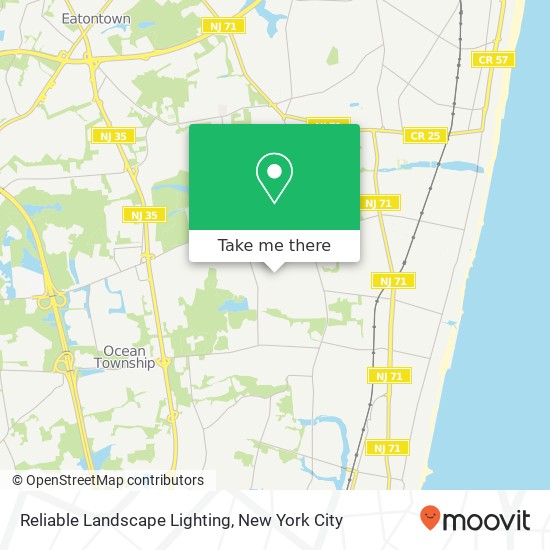 Mapa de Reliable Landscape Lighting, 165 Chatham Ave