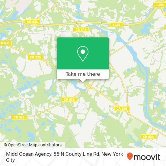 Midd Ocean Agency, 55 N County Line Rd map