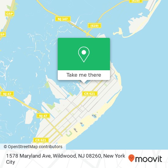 1578 Maryland Ave, Wildwood, NJ 08260 map