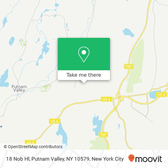 Mapa de 18 Nob Hl, Putnam Valley, NY 10579