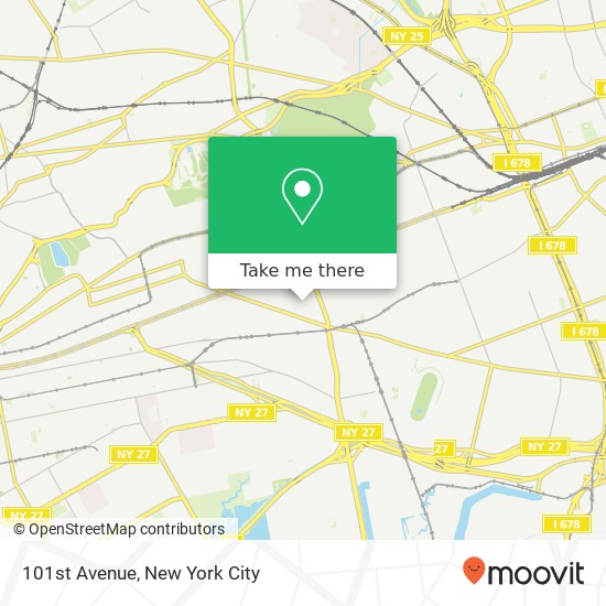 101st Avenue, 101st Ave, Queens, NY 11416, USA map