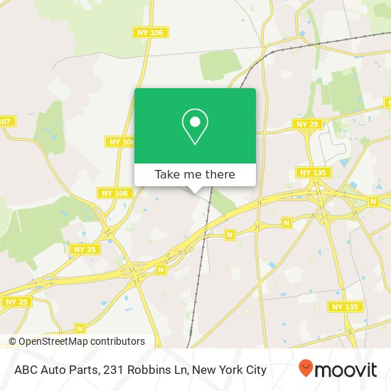 Mapa de ABC Auto Parts, 231 Robbins Ln