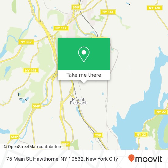 Mapa de 75 Main St, Hawthorne, NY 10532