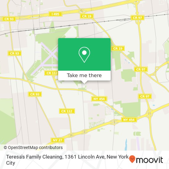 Mapa de Teresa's Family Cleaning, 1361 Lincoln Ave