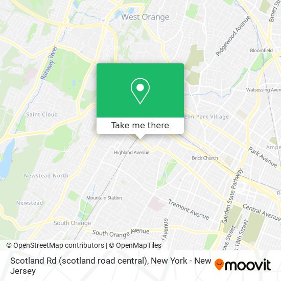 Scotland Rd (scotland road central) map