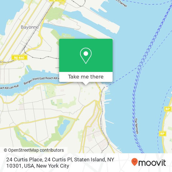 Mapa de 24 Curtis Place, 24 Curtis Pl, Staten Island, NY 10301, USA