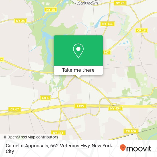 Camelot Appraisals, 662 Veterans Hwy map
