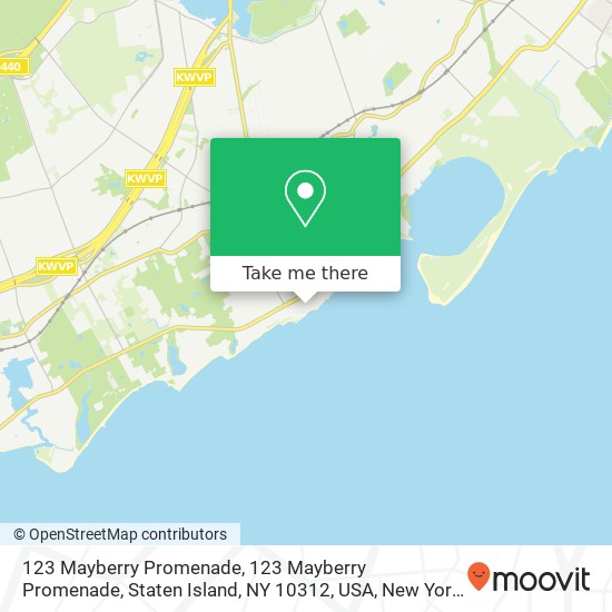 Mapa de 123 Mayberry Promenade, 123 Mayberry Promenade, Staten Island, NY 10312, USA